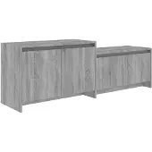 vidaXL TV-Schrank Grau Sonoma 146,5x35x50 cm Holzwerkstoff