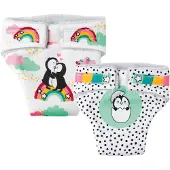 Heless puppenwindeln Penguïn Dots 28-35 cm Baumwolle 2 Stück