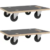 vidaXL Transportroller 2 Stk. Rechteckig 80x55x11,5 cm 250 kg