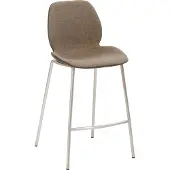 Mayer Barstuhl Sitzmöbel mySOLO 1176 49 x 49 x 96 cm Edelstahl/schwarz + schlamm 1176-V4-528