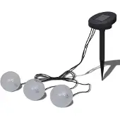 vidaXL LED-Solarkugeln Schwimmend 3 Flammen für Teich Pool