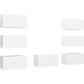 vidaXL TV-Schränke 7 Stk. Weiß 30,5x30x60 cm Holzwerkstoff