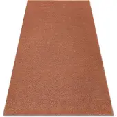 Rugsx Teppich SOFTY glatt, einfarbig Terrakotta 80x150 cm
