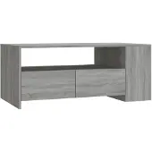 vidaXL Couchtisch Grau Sonoma 102x55x42 cm Holzwerkstoff