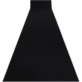 Rugsx Läufer Antirutsch RUMBA einfarbig schwarz 80 cm 80x260 cm