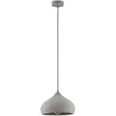 LINDBY Hängelampe Morton , dimmbar, alu / grau / zink, für Wohn- / Esszimmer, Beton, Modern, Pendelleuchte