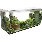 Fluval Aquarium Flex 123 l inkl. LED-Beleuchtung, Filter, Schaumstoffunterlage ohne Unterschrank weiß