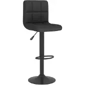 vidaXL Barhocker Schwarz Stoff