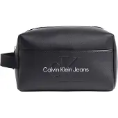 Calvin Klein Jeans Kulturbeutel CKJ Sculpted Beauty Case Mono Black / Metallic Logo