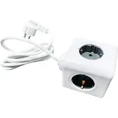 Technaxx Power Cube USB TX-195, 1,4 m, Drinnen, Weiß, 4 AC-Ausgänge, 230 V, 50/60 Hz