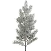 Christmas Decoration Tannenzweig mit Schnee 65cm PE Spritzguss künstlich grün / weiß