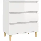 vidaXL Sideboard Hochglanz-Weiß 60x35x70 cm Holzwerkstoff