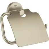 GROHE WC-Papierhalter ESSENTIALS mit Deckel nickel gebürstet