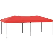 vidaXL Partyzelt Faltbar Rot 3x6 m