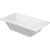 Duravit Rechteck-Badewanne STARCK X 1800 x 900 mm, 2 Rückenschrägen weiß
