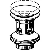 Viega Schaftventil VISIGN V1 5433 492601 11/4x63x75, ru K-Haube, mit Ueberl.,verchr