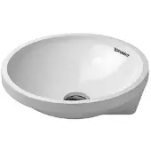 Duravit Einbauwaschtisch Architec d 40cm, Einb. v unt, o HL, ÜL u HLB, we