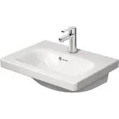 Duravit Waschtisch DURASTYLE COMPACT m ÜL HLB 550x400mm 1 Hahnloch weiß weiß