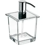 Emco liaison Seifenspender (Reling) 182100106 Kristallglas, Metallp., 365ml, chrom chrom Kristallglas,...