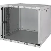 Logilink W09B54G - Wandmontiertes Regal - 9U - 50 kg - 17 kg - Grau
