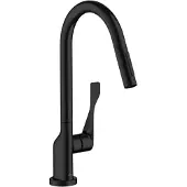 Hansgrohe Einhebel-Küchenmischer AXOR CITTERIO Select 250, mit Ausziehbrause, Eco mattschwarz mattschwarz