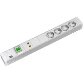 Bachmann 19" PDU 1,5HE 4xCEE7/3 GVS, Schalter, Gerätevollschutz