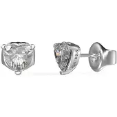 GUESS Frontiers Clear Cubic Zirconia Steel Earrings JUBE02172JWRHT/U