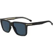 BOSS 1598/S Herren-Sonnenbrille Vollrand Quadratisch Acetat-Gestell, schwarz