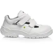 ELTEN Sicherheitssandale WHITE Easy Low ESD S1, Gr. 47