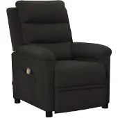 vidaXL Massagesessel Schwarz Stoff