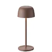 LINDBY Arietty Portable Tischleuchte Brown/Rust - , Arietty, dimmbar, Braun / Rost, für Wohnzimmer, Aluminium, Modern