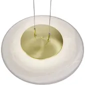 HELL Findus 20609 LED-Pendelleuchte-Messing matt/poliert-mit LED (2700K)