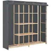 vidaXL Kleiderschrank Stoff