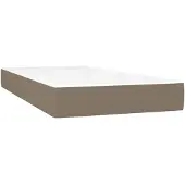 vidaXL Taschenfederkernmatratze Mittel Taupe 90x190x20 cm Stoff