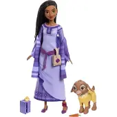 Disney Princess Wish Puppe - 29 cm - Asha m. Star und Valentino - Wish - One Size - Puppen
