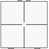 Niko 154-51004 4 fach Taster für Niko Home Control, white coated 15451004