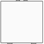 Niko 154-51001 Einfach Taster für Niko Home Control, white coated 15451001