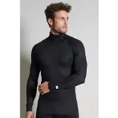 Ceceba Thermo Rollkragenshirt Thermo Sport in schwarz-dunkel-uni | Gr.: 8