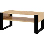 Homlando Couchtisch Nuka F 110x60 Artisan Eiche schwarz