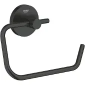 GROHE Start QuickFix WC-Papierhalter, ohne Deckel, klebbar, mattschwarz
