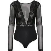Pieces Sicca Langarm-body