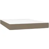 vidaXL Taschenfederkernmatratze Mittel Taupe 140x190x20 cm Stoff