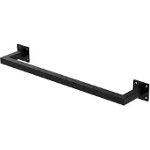 ML-Design | Rechteckige Kleiderstange Allie Schwarz Stahl 64x12x6.5 cm | NADUVI