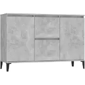 vidaXL Sideboard Betongrau 102x35x70 cm Holzwerkstoff