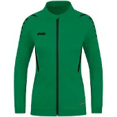 Jako Damen Polyesterjacke Challenge, Farbe:sportgrün/schwarz, Größe:34