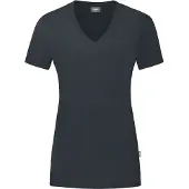 Jako Damen T-Shirt Organic, Farbe:anthrazit, Größe:48