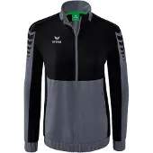 Erima Six Wings Präsentationsjacke Schiefergrau/Schwarz - 38