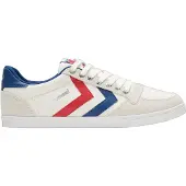 Hummel Slimmer Stadil Low Indoor Sneaker Schuhe weiß/blau/rot 063512-9228, Schuhgröße:43 EU
