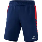 Erima Six Wings Worker Shorts Herren - Rot / New Navy | Größe: XXL