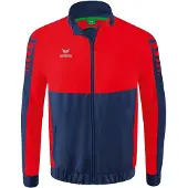 Erima Six Wings Präsentationsjacke Kinder - New Navy / Rot